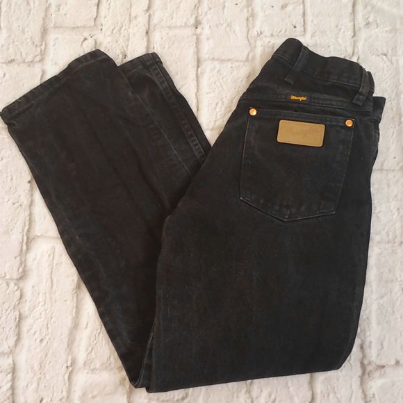 wrangler mens black jeans